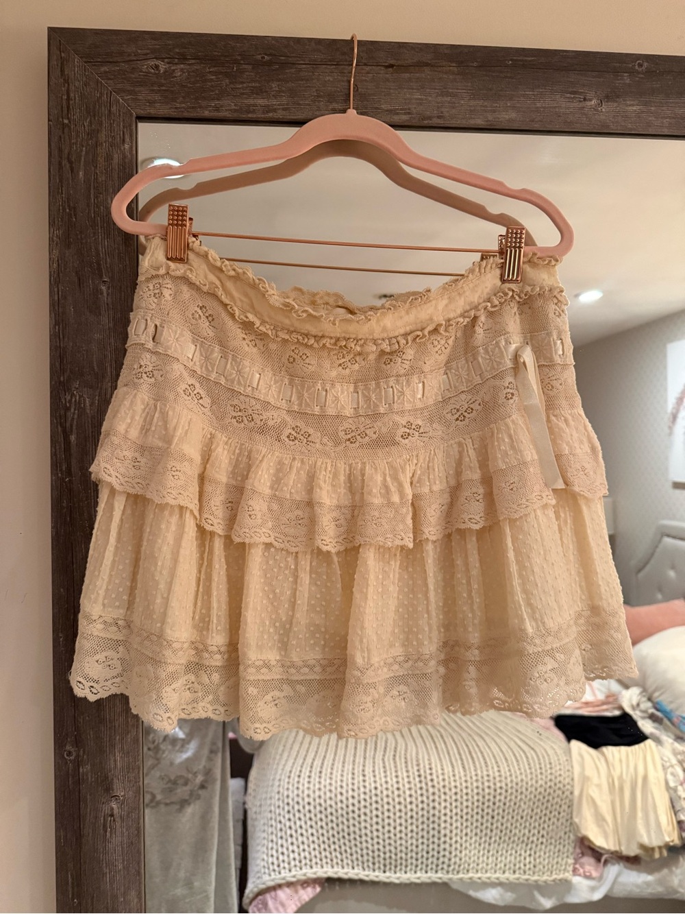 LoveShackFancy Lace Mini Skirt - Women's